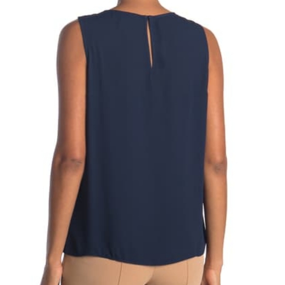 NWT H Haslton mixed media top - Picture 2 of 4